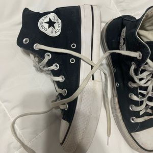 plateform black converse!!